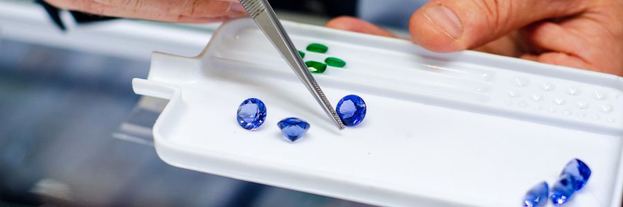 Gemstones that were bought from a customer